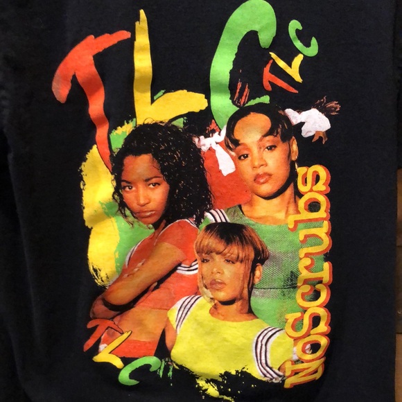 TLC Band ‘No Scrubs’  Shirt Medium Black - Picture 2 of 2